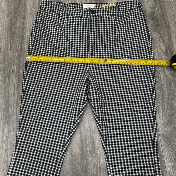 Maeve by Anthropologie Black & White Plaid Skinny Pants Leggings Size 12 - Picture 8 of 15